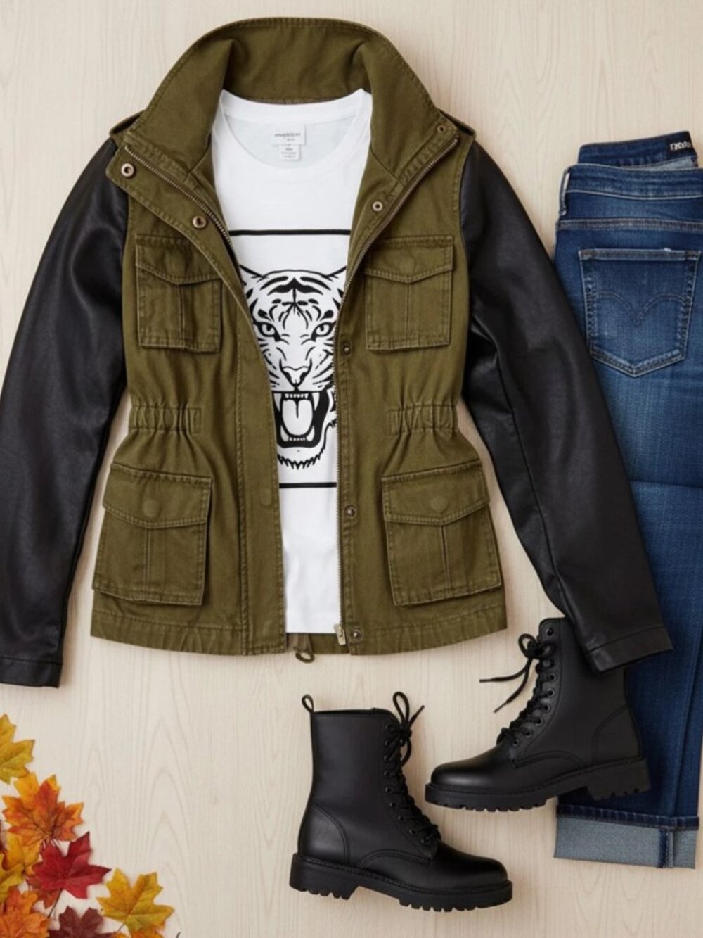 Joe Fresh Twill Military Jacket Girls  M, L, XL